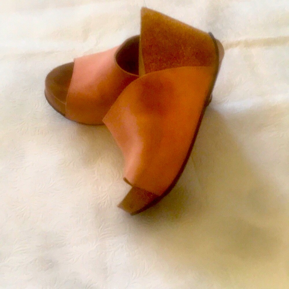 PLAKTON 4” Wedge Leather Sandal - Picture 2 of 10